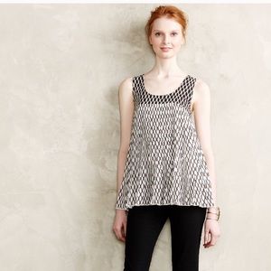 Anthropologie Deletta Pleated Tank